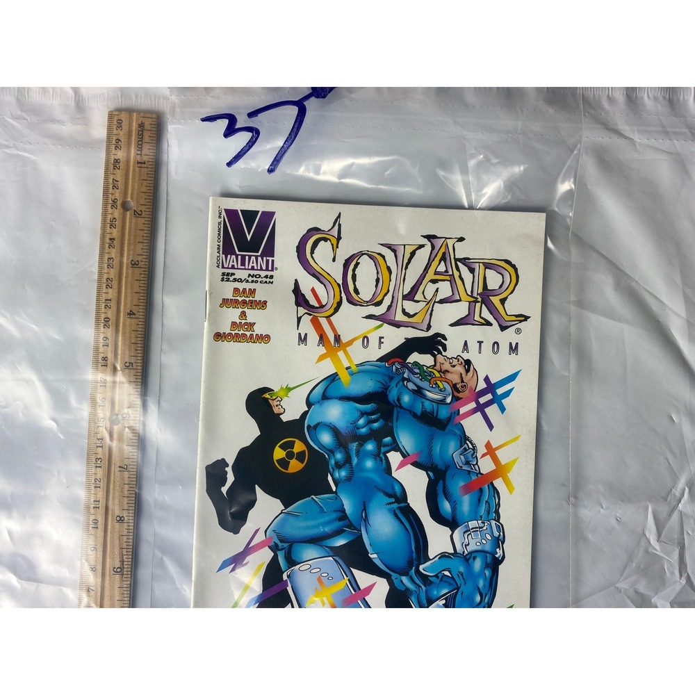 Solar Man of Atom Comic Book Valiant Comics #48 Dan Jurgens‎ Dick Giordano
